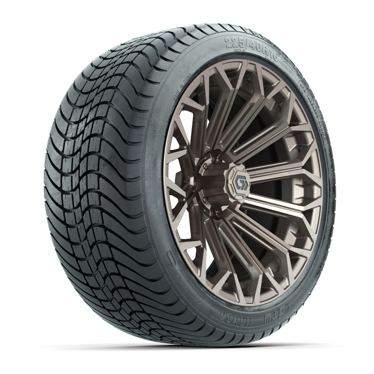 GTW® Phantom Matte Bronze 16" Wheels with 225/40-R16 Mamba Street Tires - Full Set