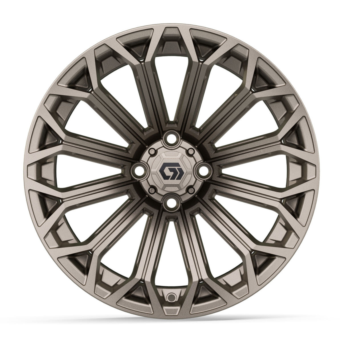 GTW 16x7 Phantom Golf Cart Wheel Matte Bronze view 2 - Fits Club Car EZGO Yamaha