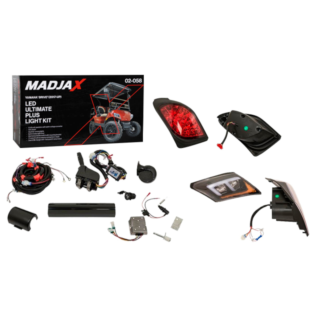 MadJax Ultimate Plus LED Golf Cart Light Kit Yamaha Drive 2 2017 and Up