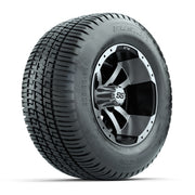Golf Cart 10in Alloy Wheel and Turf Tire Set of 4 - Fits Club Car EZGO Yamaha