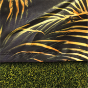 Sunset Drive Golf Cart Cover rear angle view