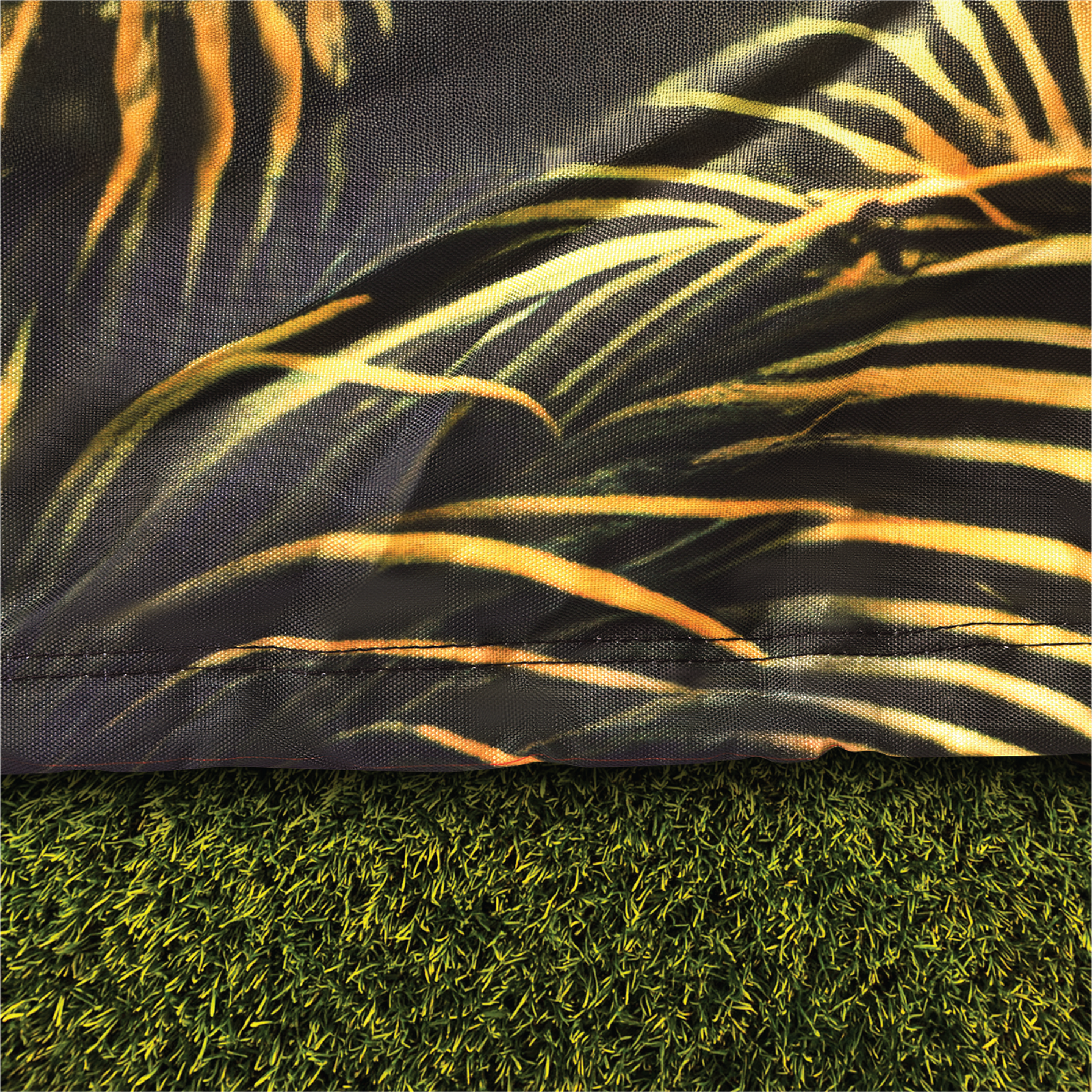 Sunset Drive Golf Cart Cover rear angle view