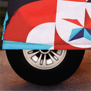 Liberty Golf Cart Cover front view on cart