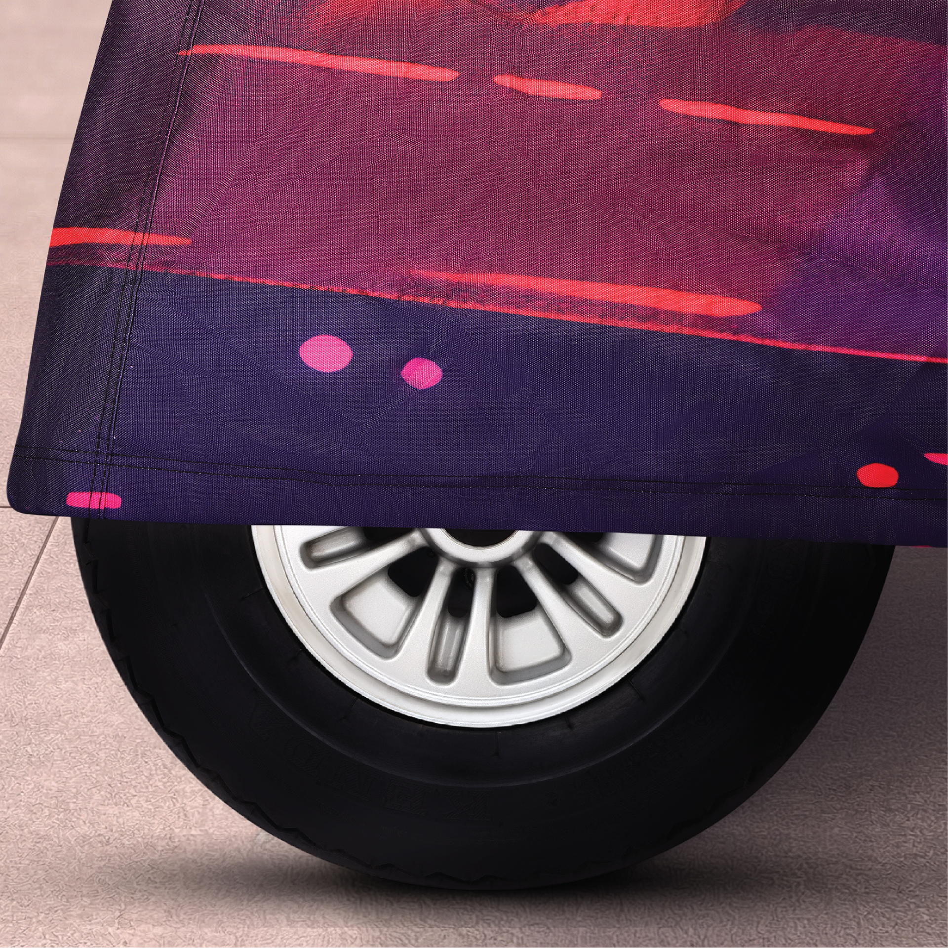 It's 5 O'Clock Somewhere Golf Cart Cover full coverage view