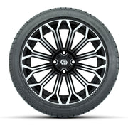 GTW® Phantom Black/Machined 16" Wheels with 225/40-R16 Mamba Street Tires - Full Set