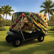 Sunset Drive Golf Cart Cover zipper and seam detail