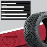 Golf Cart 12in Alloy Wheel and All-Terrain Tire Set of 4 view 7 - Fits Club Car EZGO Yamaha