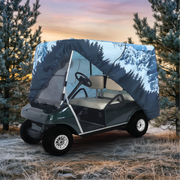 Alpine Avalanche Golf Cart Cover rear angle view
