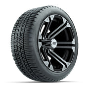 Golf Cart 12in Alloy Wheel and AT Tire Set of 4 Style B - Fits Club Car EZGO Yamaha