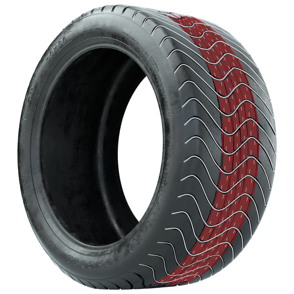 Golf Cart 12in Alloy Wheel and All-Terrain Tire Set of 4 view 8 - Fits Club Car EZGO Yamaha