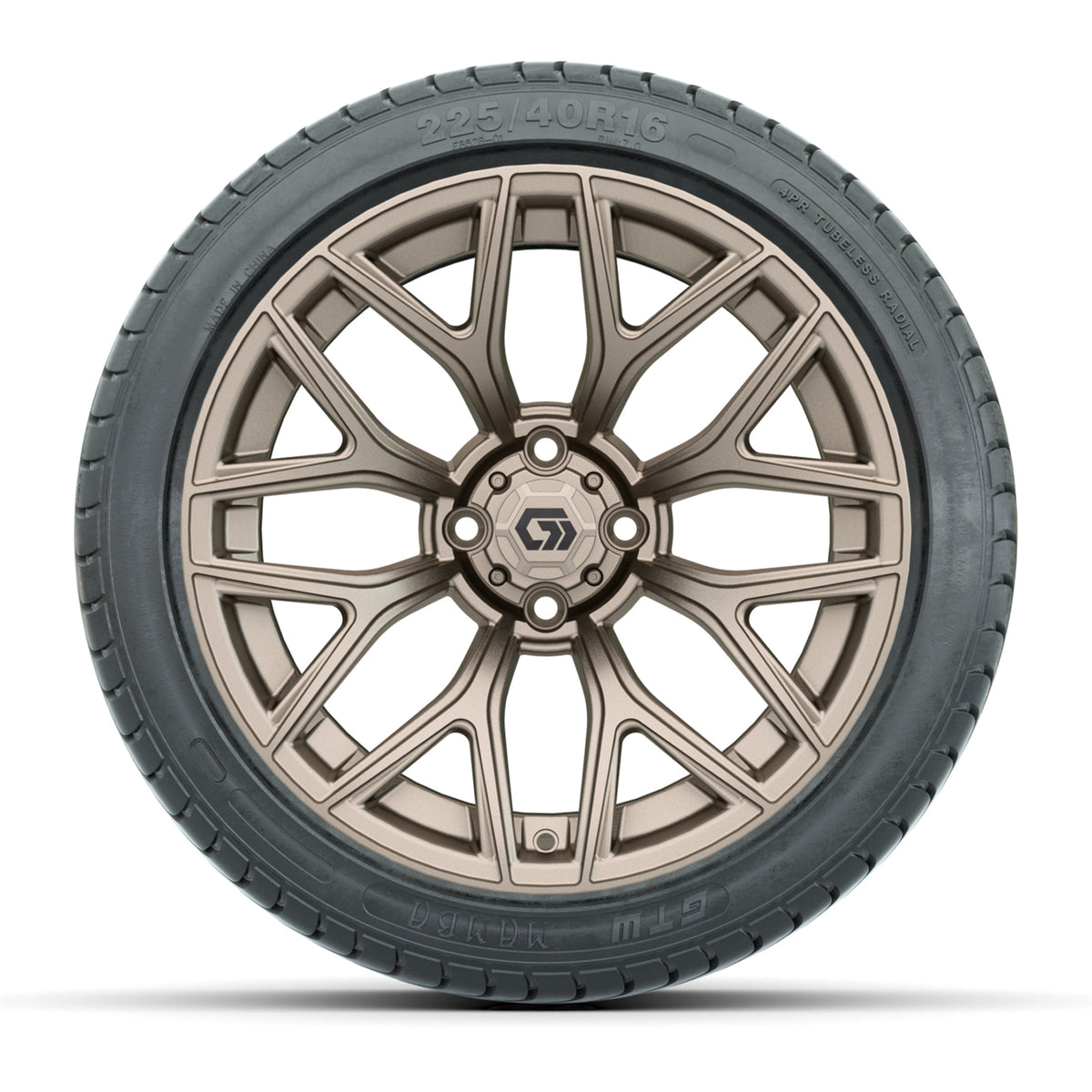 GTW® Monaco Matte Bronze 16" Wheels with 225/40-R16 Mamba Street Tires - Full Set