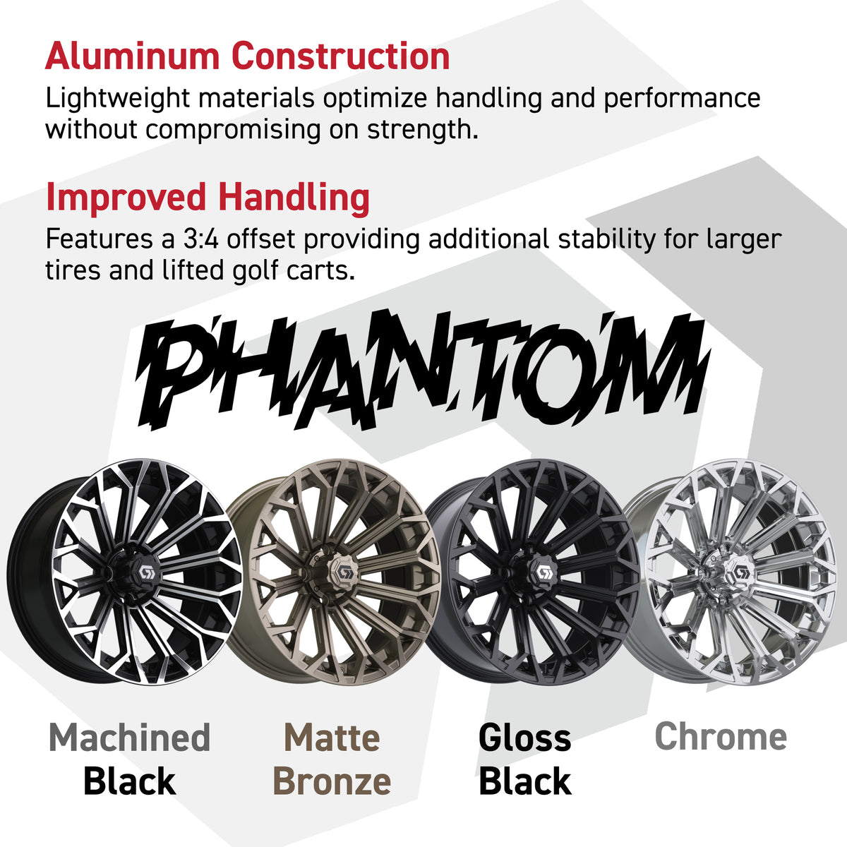 GTW® Phantom Matte Bronze 16" Wheels with 225/40-R16 Mamba Street Tires - Full Set