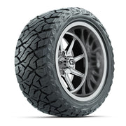 GTW Reaper Chrome 15" Wheels with 23X10-R15 Maverick Steel Belted Radial A/T Tires - Full Set