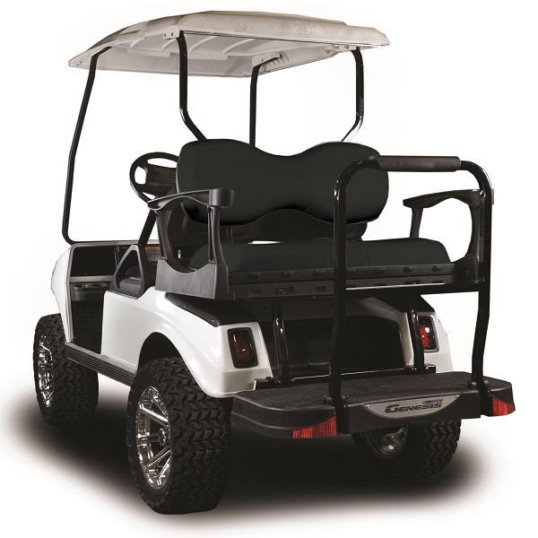 Club Car DS MadJax Genesis 300 Rear Seat - Deluxe Black