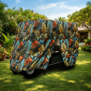 Electric Canopy Golf Cart Cover side view
