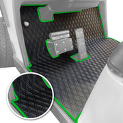 Xtreme Floor Mats for EZGO TXT / S2 / Workhorse / Express S4 / Valor / Cushman / Navitas - Black/Green