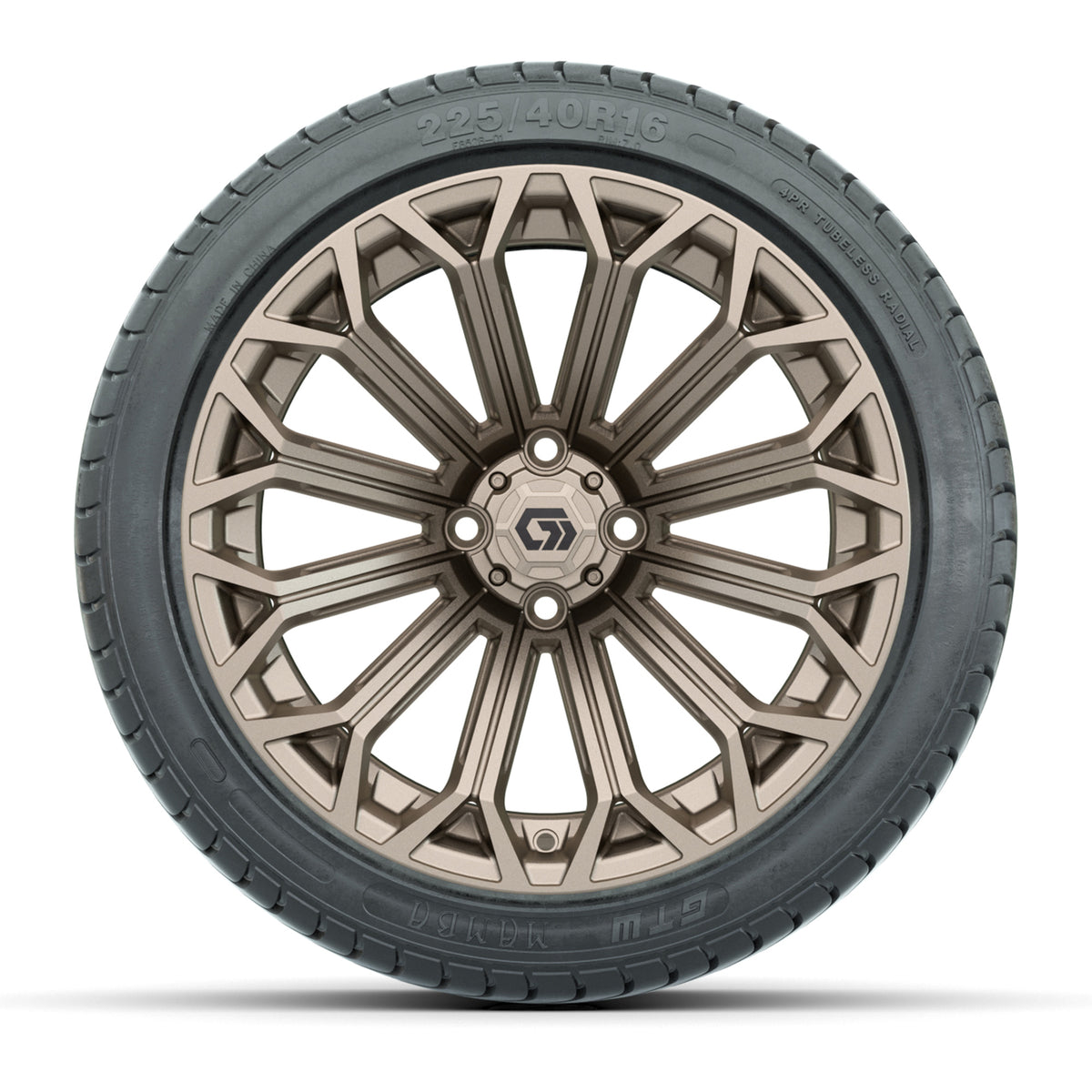 GTW® Phantom Matte Bronze 16" Wheels with 225/40-R16 Mamba Street Tires - Full Set