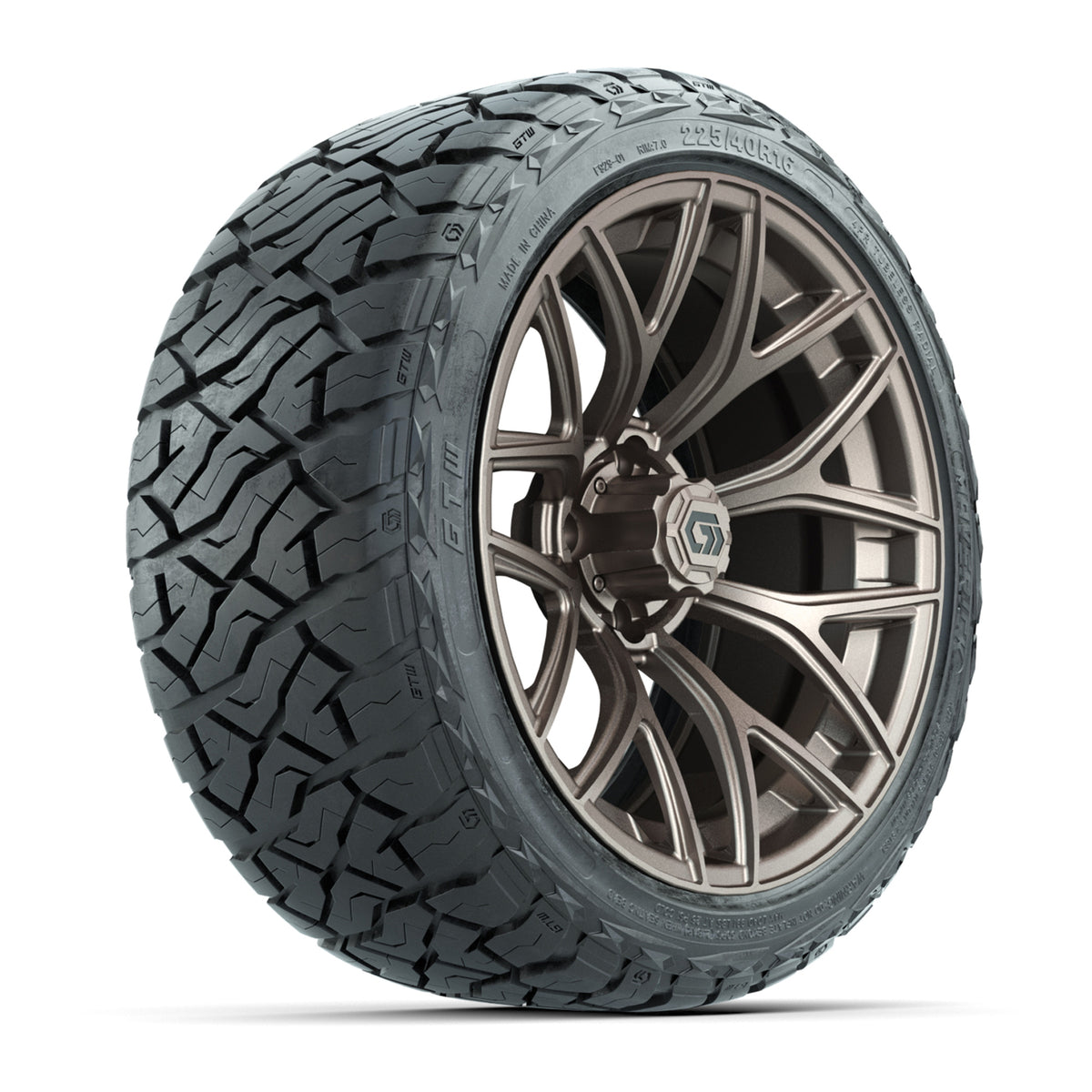 GTW® Monaco Matte Bronze 16" Wheels with 225/40-R16 Maverick A/T Tires - Full Set