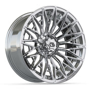 GTW 16x7 Blur Golf Cart Wheel Chrome - Fits Club Car EZGO Yamaha