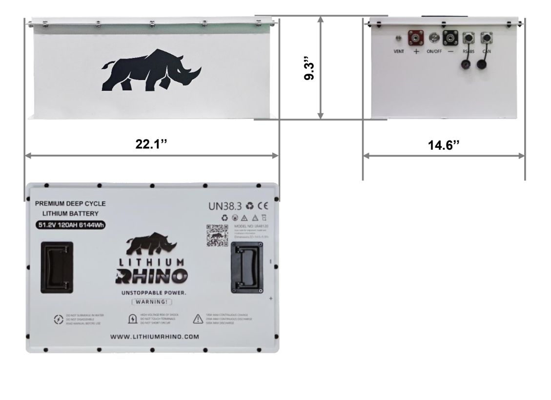 Lithium Rhino 48V 120Ah Conversion Kit