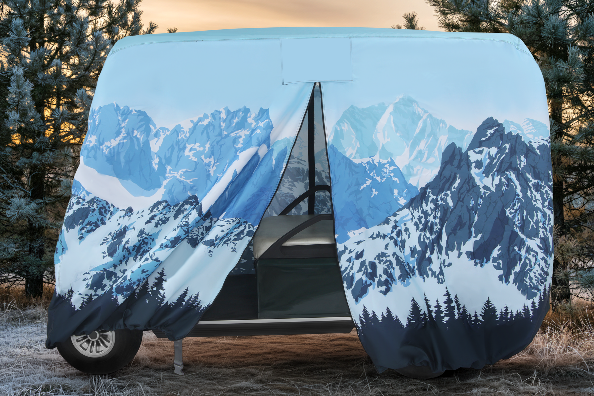 Alpine Avalanche Golf Cart Cover - 4-Passenger - Fits Club Car EZGO Yamaha
