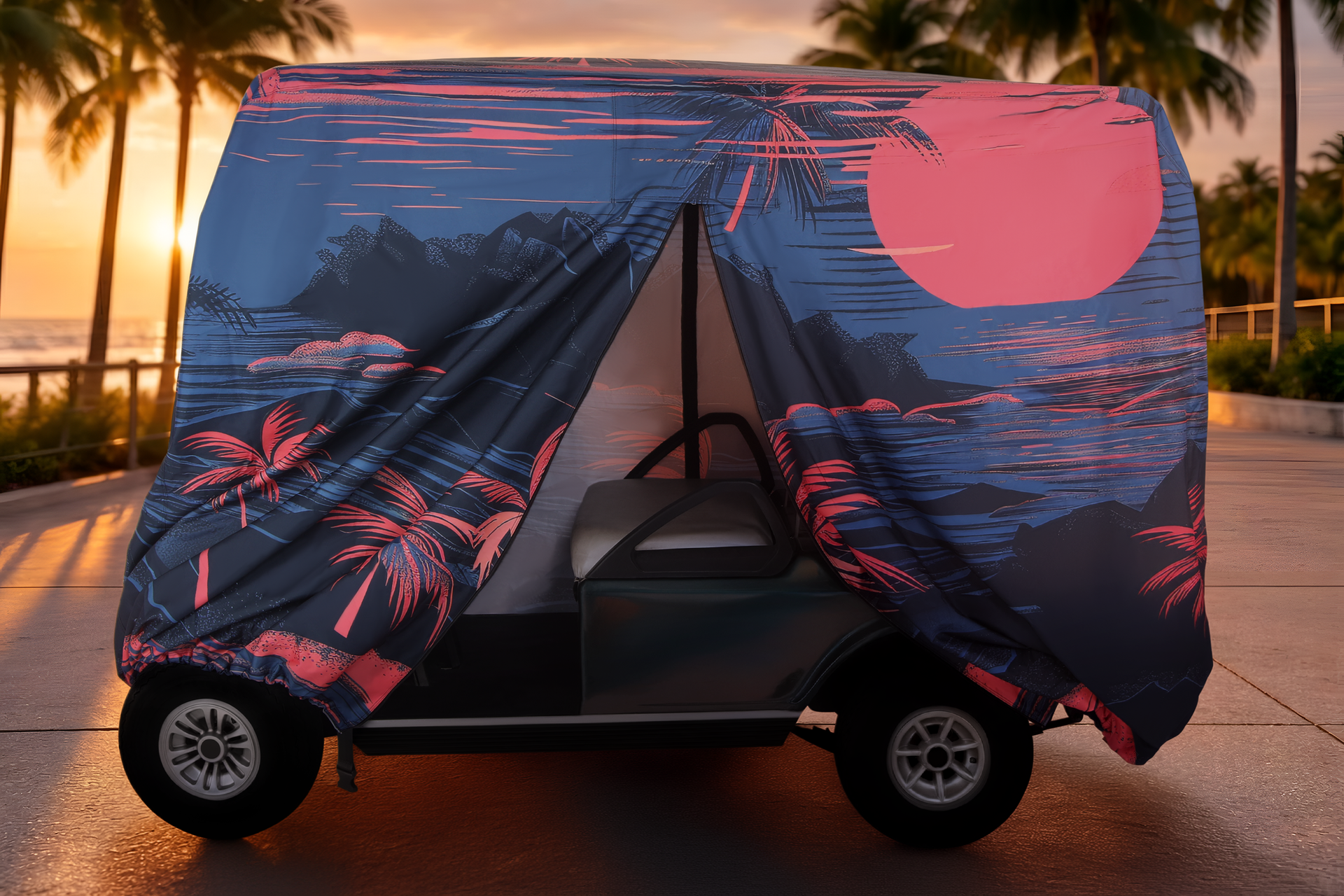 Twilight Bay Golf Cart Cover - 4-Passenger - Fits Club Car EZGO Yamaha