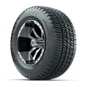 Golf Cart 10in Alloy Wheel and Turf Tire Set of 4 view 3 - Fits Club Car EZGO Yamaha
