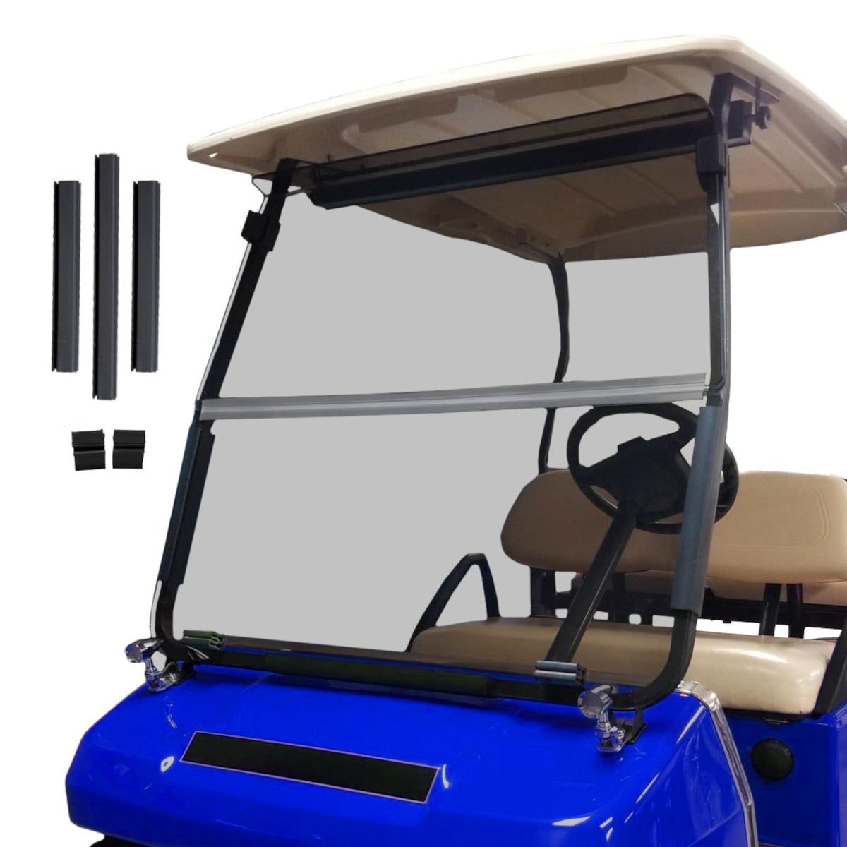 Golf Cart Fold-Down Windshield Tinted Club Car DS 2000 and Up