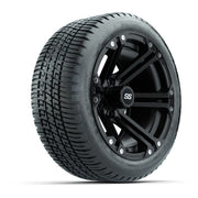 Golf Cart 12in Alloy Wheel and AT Tire Set of 4 - Fits Club Car EZGO Yamaha