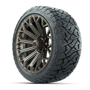 GTW® 16" Phantom Matte Bronze Golf Cart Wheels & 225/40-R16 Maverick A/T Tires - Full Set