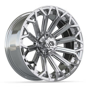 GTW 16x7 Phantom Golf Cart Wheel Chrome - Fits Club Car EZGO Yamaha