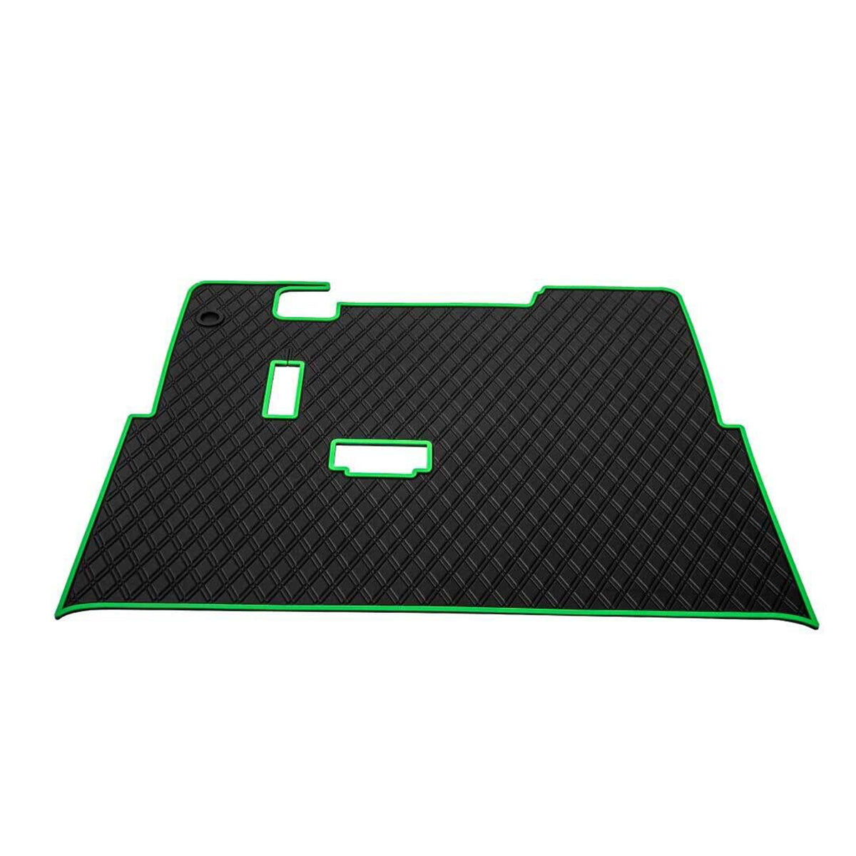 Xtreme Floor Mats for EZGO TXT / S2 / Workhorse / Express S4 / Valor / Cushman / Navitas - Black/Green