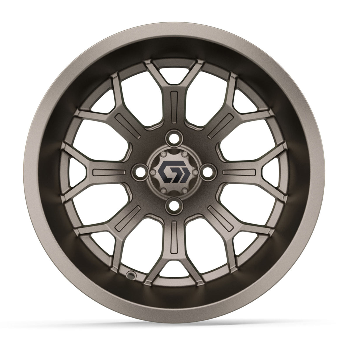 GTW Assault 15in Golf Cart Wheel Matte Bronze view 2