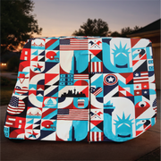 Liberty Golf Cart Cover folded for storage