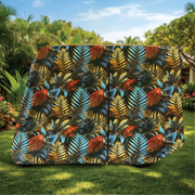 Electric Canopy Golf Cart Cover fabric close-up detail