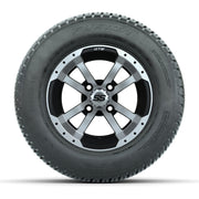 Golf Cart 10in Alloy Wheel and Turf Tire Set of 4 view 2 - Fits Club Car EZGO Yamaha