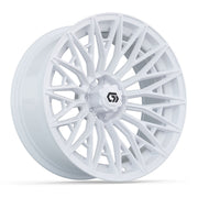 GTW 16x7 Blur Golf Cart Wheel Gloss White - Fits Club Car EZGO Yamaha