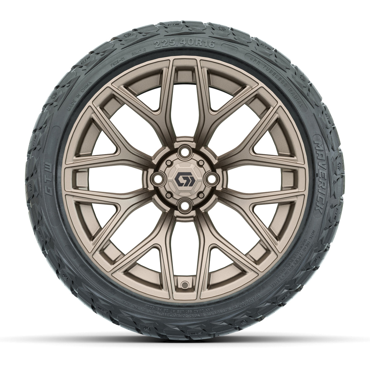 GTW® Monaco Matte Bronze 16" Wheels with 225/40-R16 Maverick A/T Tires - Full Set