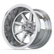 GTW Reaper 14in Golf Cart Wheel Chrome view 3 - Fits Club Car EZGO Yamaha