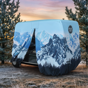 Alpine Avalanche Golf Cart Cover back view