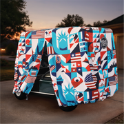 Liberty Golf Cart Cover back view