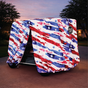 Stars & Stripes Golf Cart Cover back view