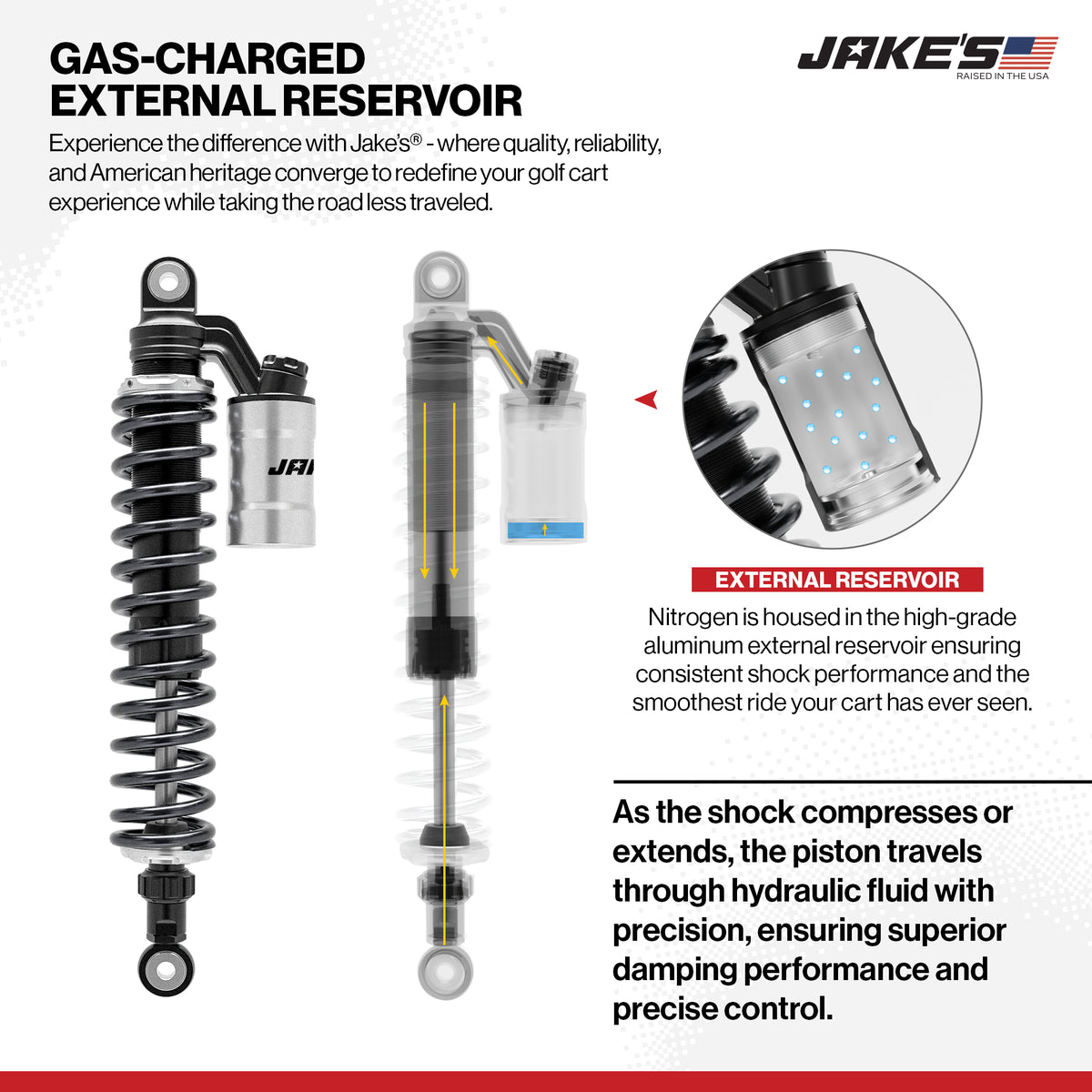 Jake's Long Travel Lift Kit for Club Car DS Gas/Electric 2004-Up