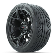 Golf Cart 14in Chrome Alloy Wheel and 23in AT Tire Set of 4 Premium view 3 - Fits Club Car EZGO Yamaha