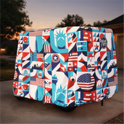 Liberty Golf Cart Cover fabric close-up detail