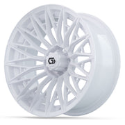 GTW 16x7 Blur Golf Cart Wheel Gloss White view 3 - Fits Club Car EZGO Yamaha