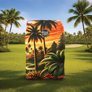 Sunset Drive Golf Cart Cover fabric close-up detail