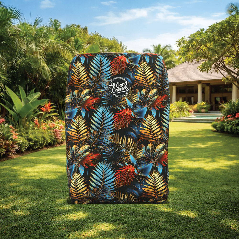 Electric Canopy Golf Cart Cover front view on cart