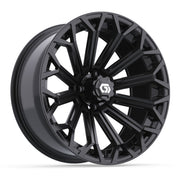 GTW 16x7 Phantom Golf Cart Wheel Gloss Black - Fits Club Car EZGO Yamaha