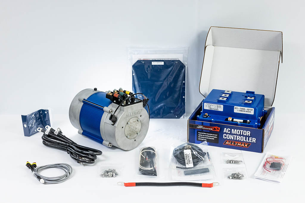 AllTrax AC1 DC to AC Motor Conversion Kit EZGO TXT Controller and Motor